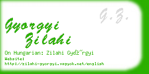 gyorgyi zilahi business card